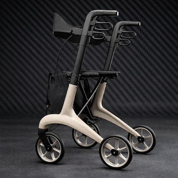 Carbon Fibre Rollator – Lightweight – Adjustable Handles – Mobility Aid