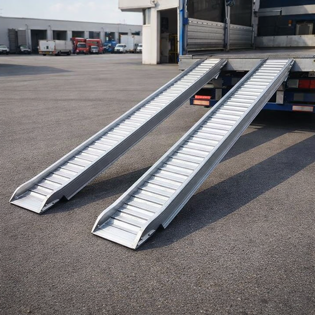 Step Ramp For Loading Aluminium Loading Ramps 2500mm x 580mm 14000kg