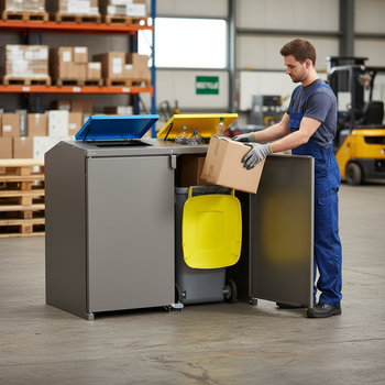 Premium Wheelie Bin Enclosure for 2 Bins with Lockable Access and Innovative Lid Design