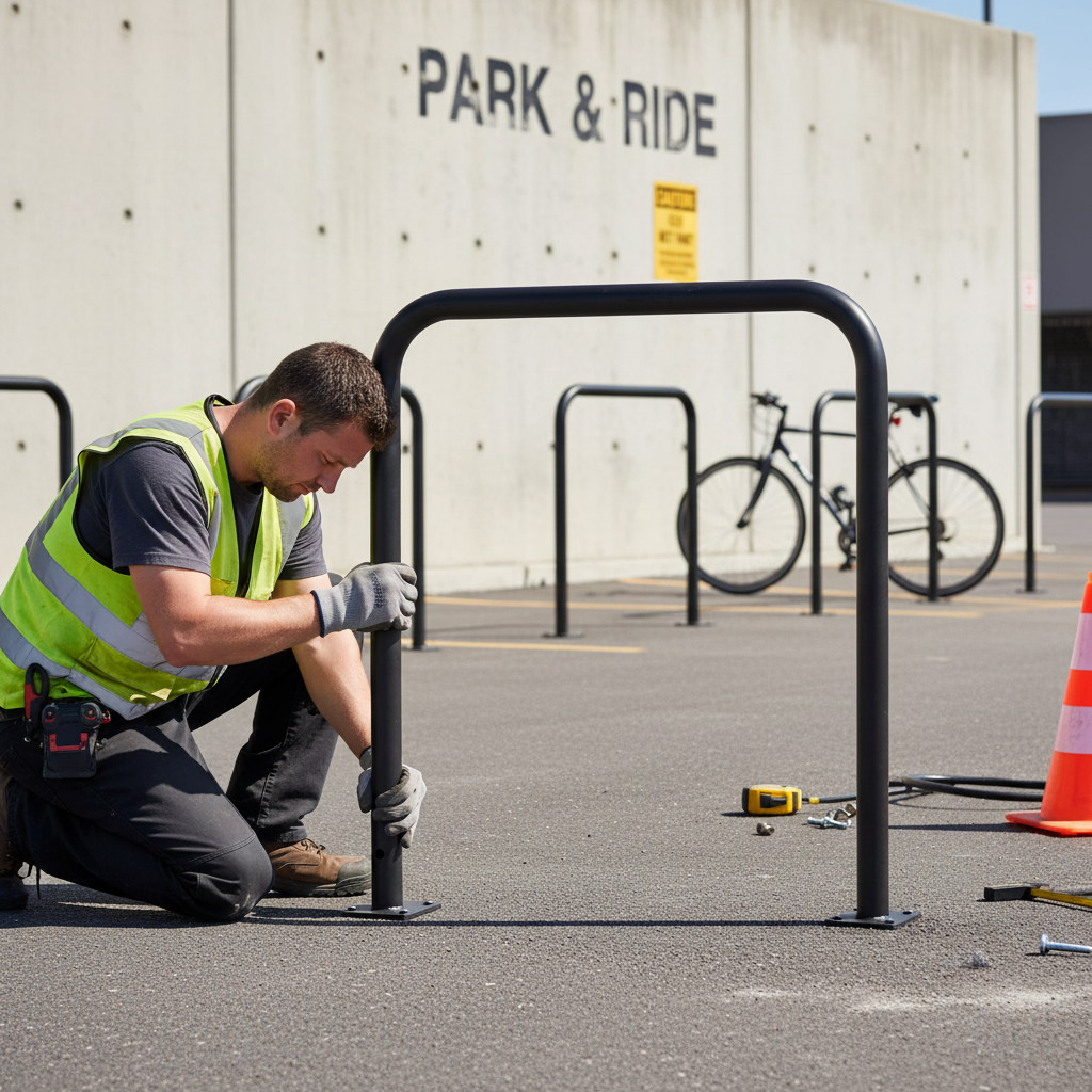Premium Steel Tube Bicycle Stand Hoop Ø 48 mm for Optimal Theft Protection and Stability