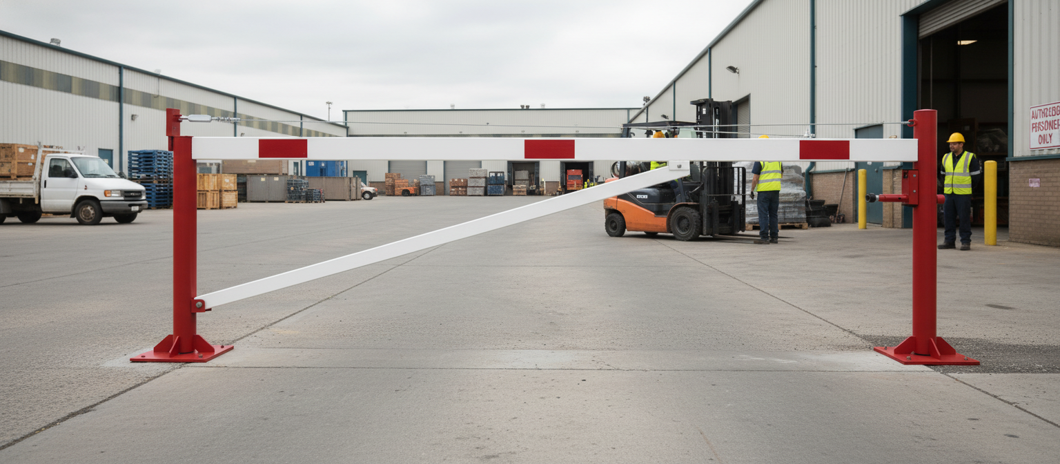 Professional Heavy Duty Swing Barrier with Pin-Lock System and Reinforced Pull Rope for Secure Access Control