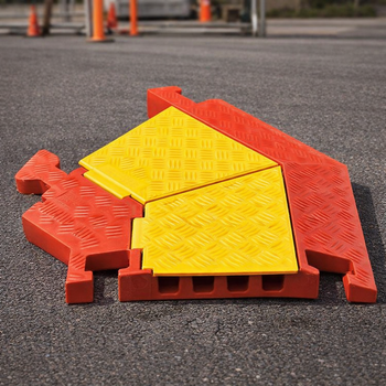 5 Channel Cable Protector – 45 Deg Left Turn – Polyurethane – Commercial