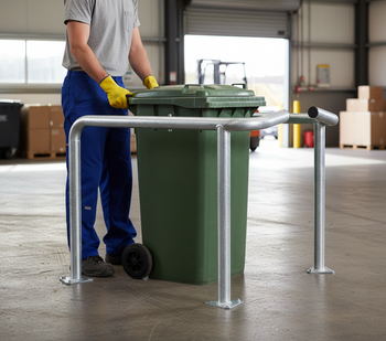 Premium Heavy Duty Galvanised Steel Bin Enclosure for Wheelie Bins with Integrated Swivel Opening System