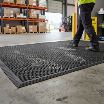 Premium Heavy Duty Soilscraper Entrance Mat 90x150cm - Durable Rubber with Anti-Slip and Anti-Trip Features for High Traffic Areas