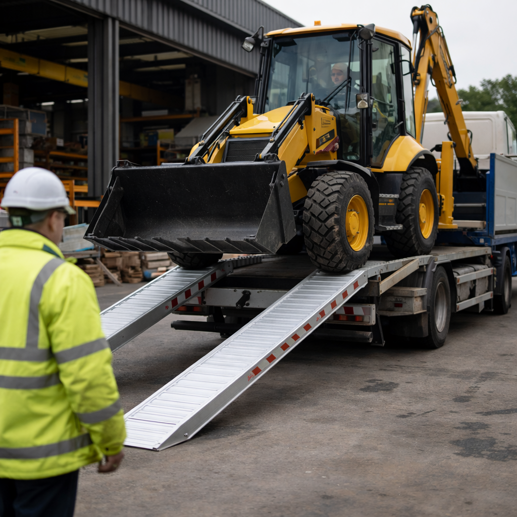 Aluminium Loading Ramps – 2500mm x 550mm – 20000kg Capacity – Industrial Use