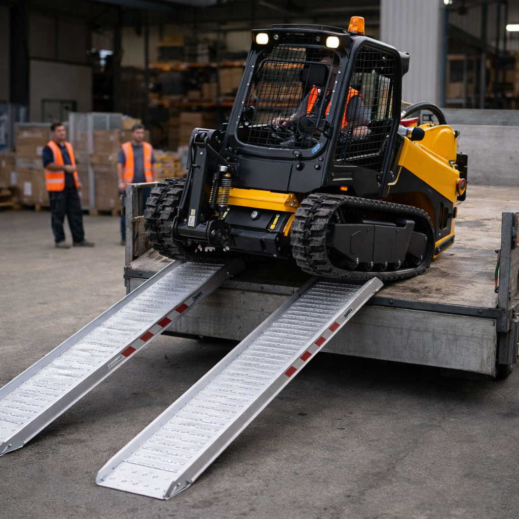 Aluminium Loading Ramps – 3000mm x 510mm – 10000kg Capacity – Plant & Construction Use