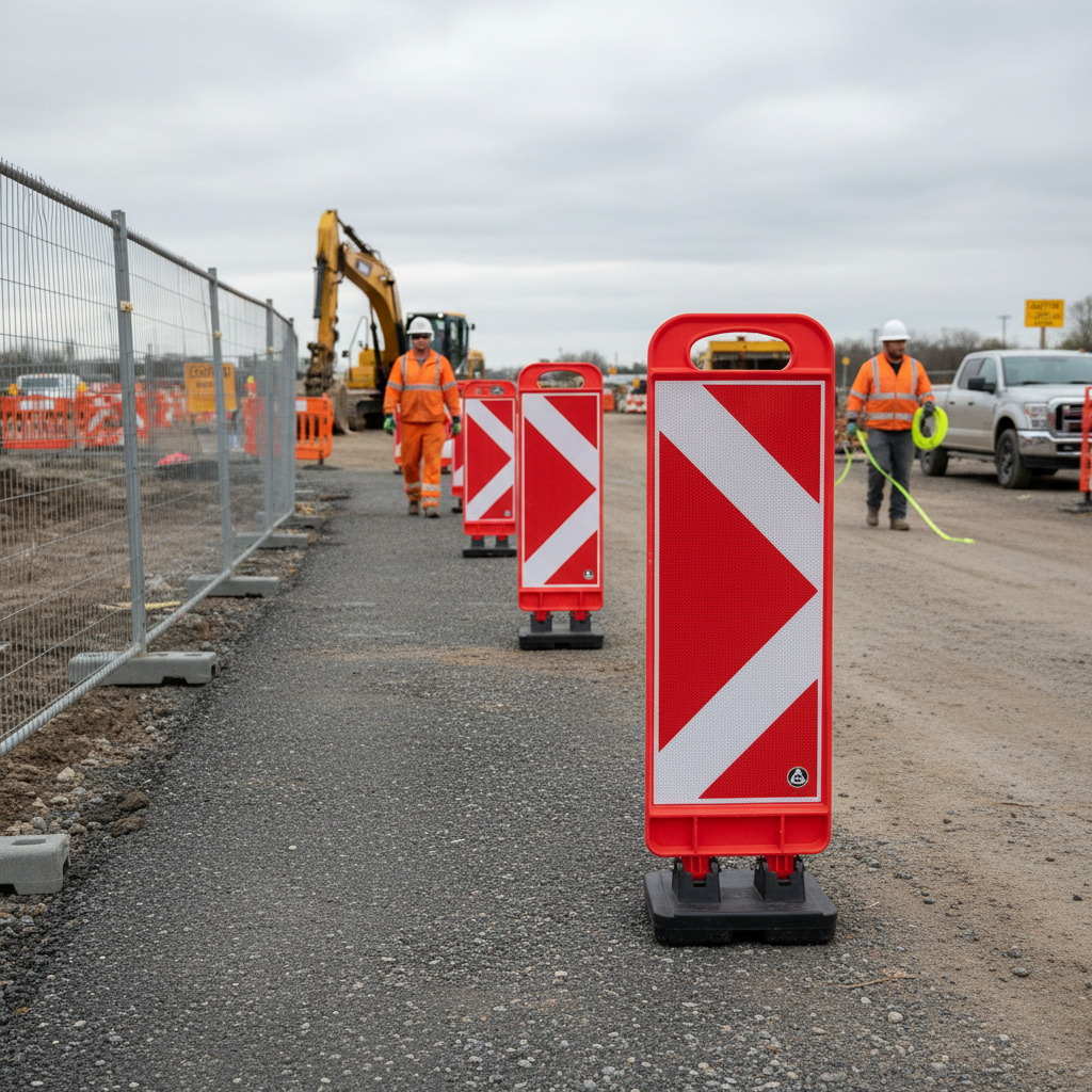 Premium Collapsible Traffic Delineator with Reflective Film and Anti-Slip Base for Road Safety and Hazard Marking