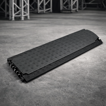 Cable Protector – Black – 6 Channels, 2000kg Capacity – Indoor/Outdoor