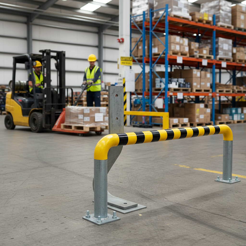 Professional Bolt Down 610mm X Spring Armco Barrier Post - Galvanised Steel with Flex Design... - side view | Barriers Co