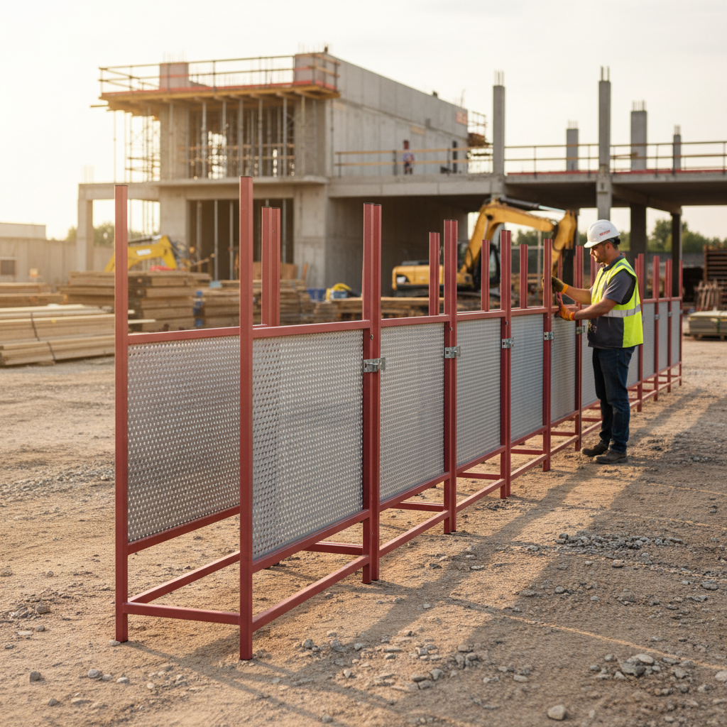 Premium Mobile Fence Transport Pallet for 20 Panels - Hot-Dip Galvanized and Stackable Design for Efficient Handling