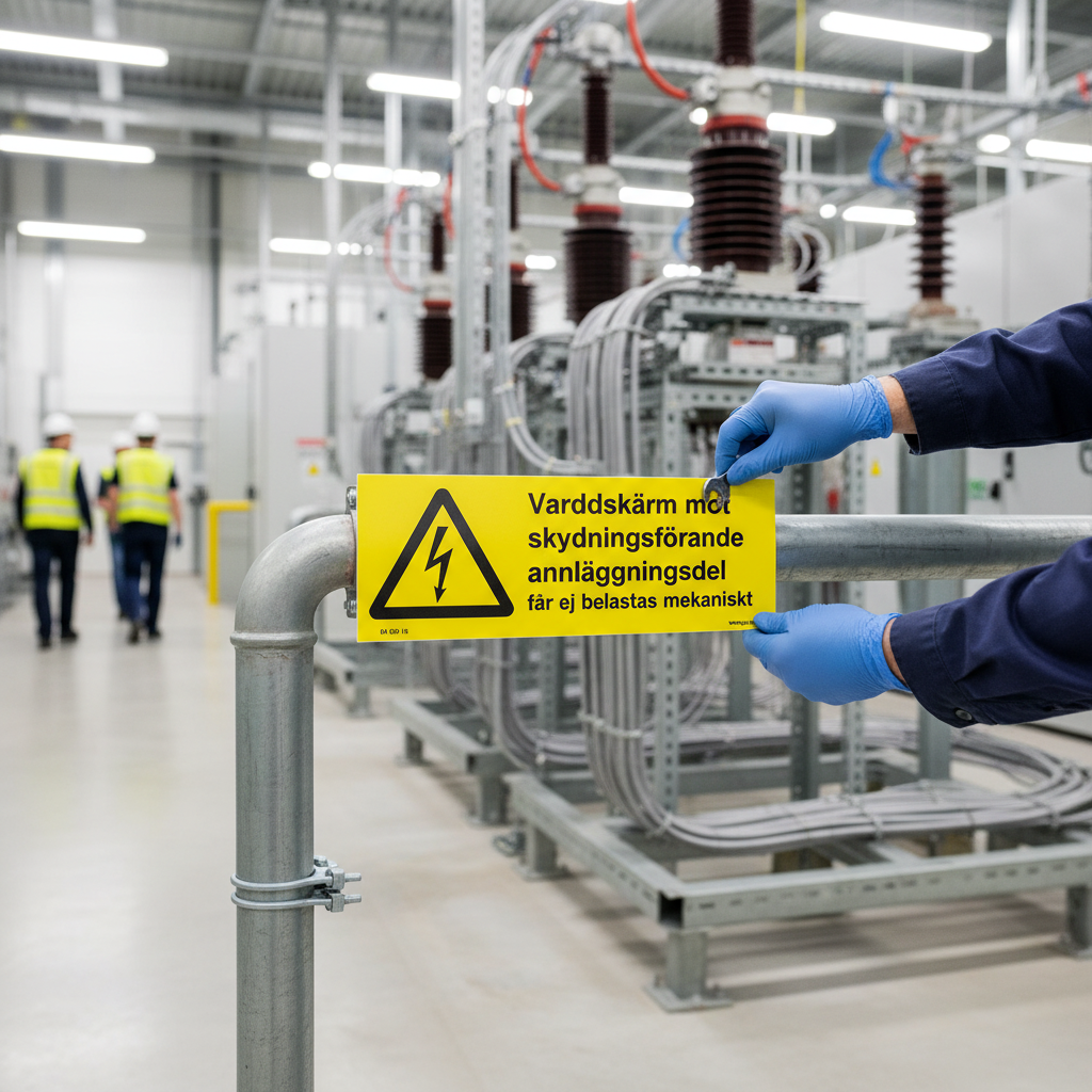 Premium Warning Sign for Safety with Self-Adhesive, Plastic, Magnet, and Aluminum Options - Indoor Use