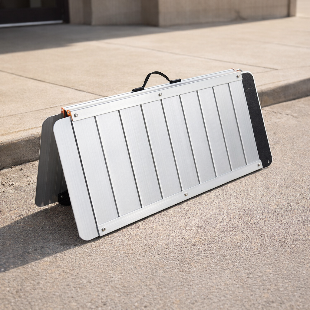 Folding Wheelchair Ramp – 4ft – Aluminium – Mobility Aid