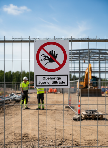 Premium Prohibition Sign - Unauthorized Access Prohibited in Various Materials and Sizes for Workplace Safety