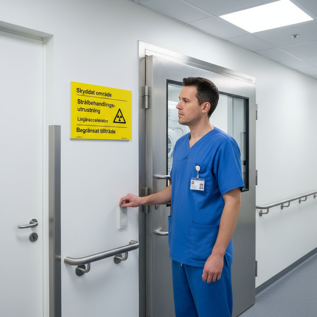 Professional Warning Sign for Hazardous Areas - Durable Self-Adhesive, Plastic, Magnet, and Aluminum Options