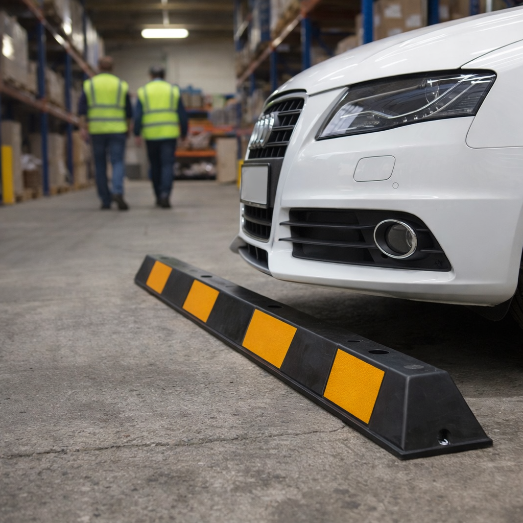 Wheel Stop Kit – 1650mm – Easy to Fit with Fixings – Vehicle Safety