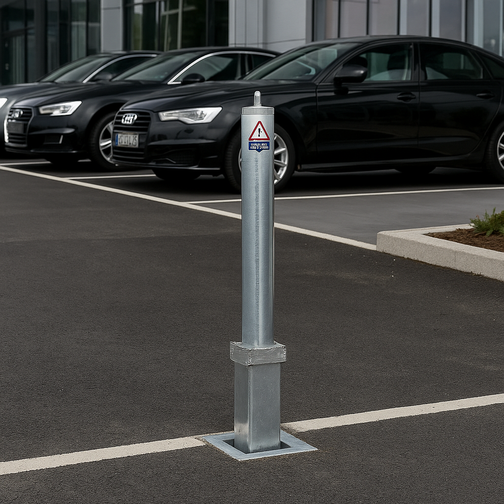 500mm Retractable Telescopic Parking Bollard  1