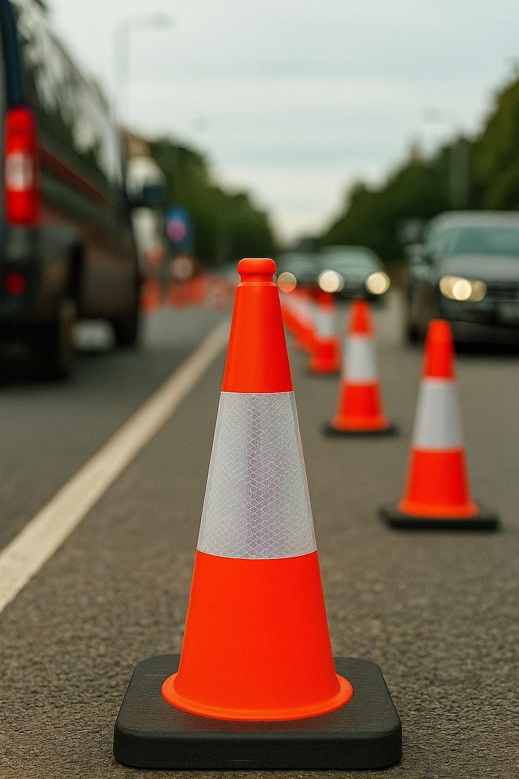 50 cm Flexible PVC Road Cone 2