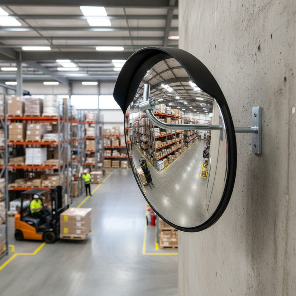 Premium Extended J Bracket for Offset Installation of Observation Mirrors - 55cm Length - Detail View | Barriers Co
