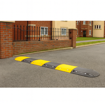 50mm Heavy Duty Speed Bump Kit – 10mph Traffic Calming Solution | Durable & Visible | Includes Fixings