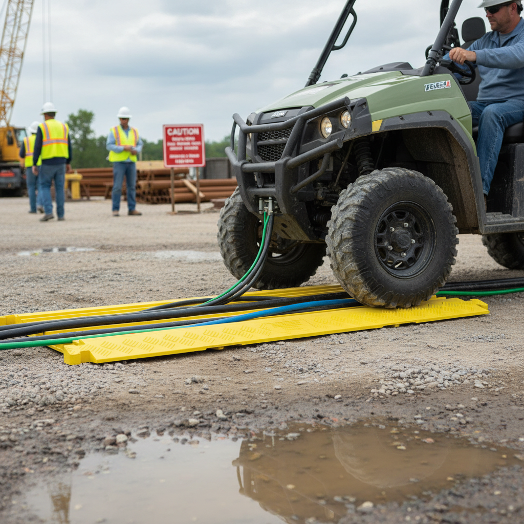 Premium 5 Channel General Duty Cable Protector for Up to 33mm Diameter Cables - Heavy Duty Construction for Vehicles and Environmental Protection
