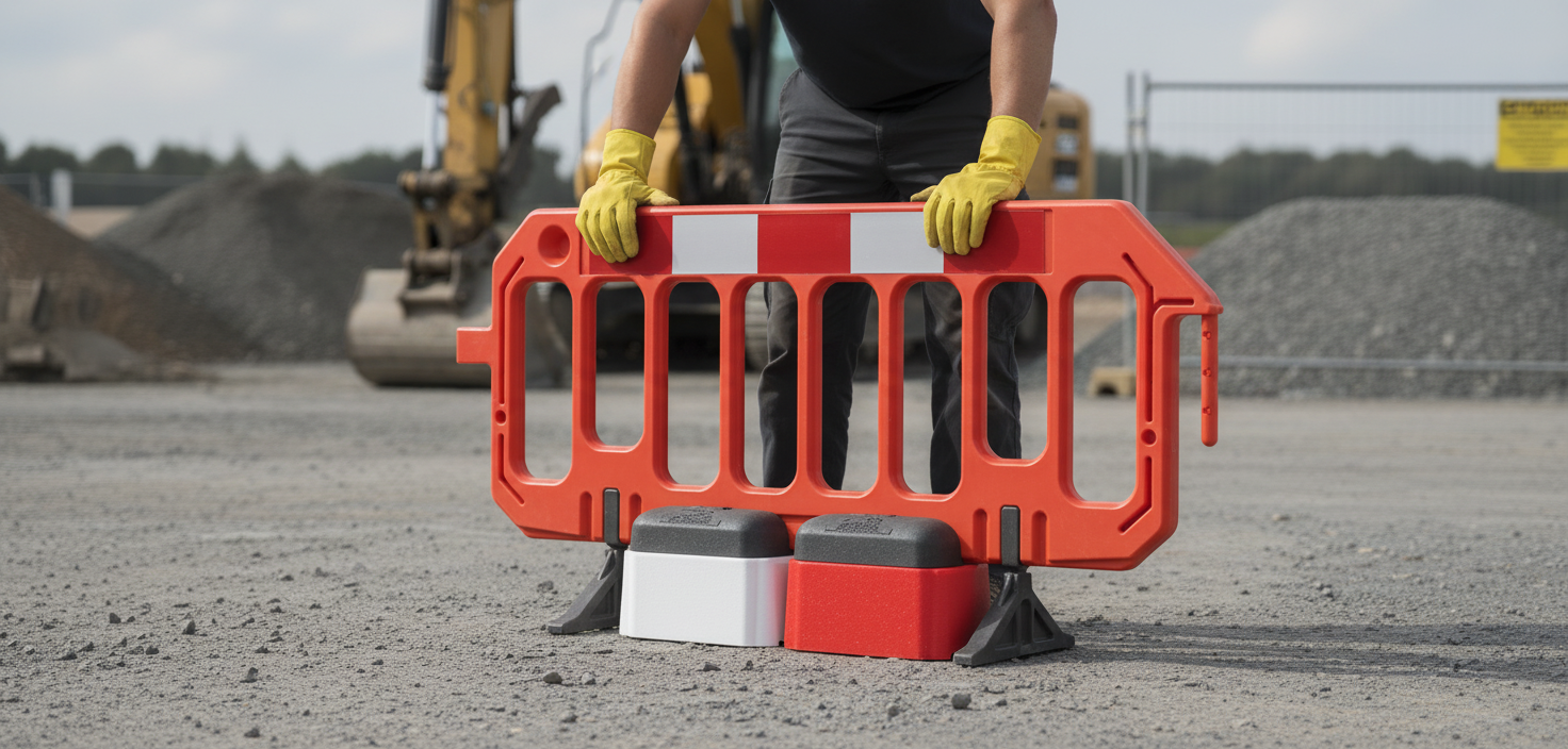 Premium Additional Weight for Plastic Guard Barrier - Wind Resistance Up to 17.6 m/s