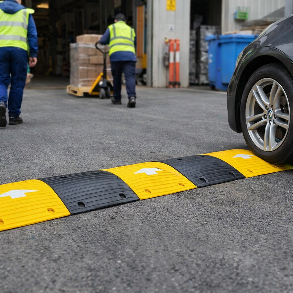 Speed Bump Kit — 3.5M (3500x400x50mm) | Recycled Rubber | Next-Day UK Delivery
