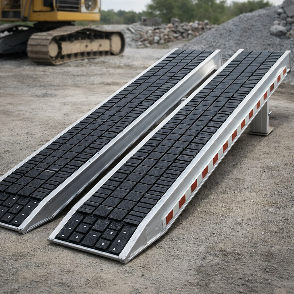 Steel Track Ramps – 5500mm x 480mm – 5471kg Capacity – Industrial Use