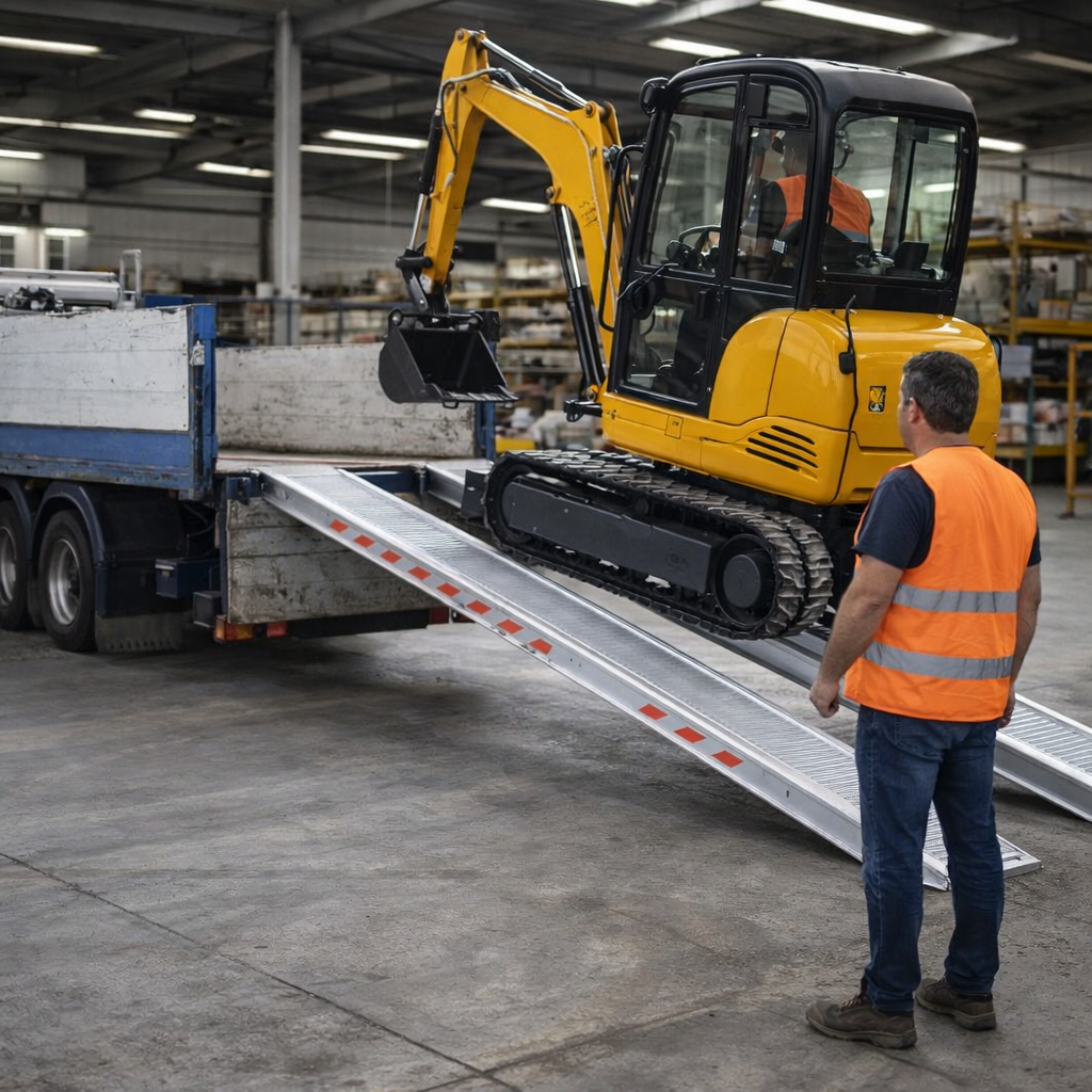 Aluminium Loading Ramps – 3000x550mm – 18000kg Capacity – Industrial Use