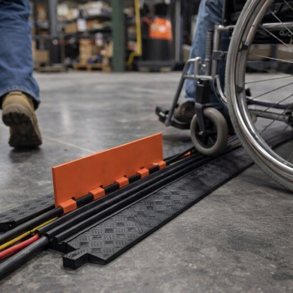 5 Channel Cable Protector – Low Profile – Heavy Duty – ADA Compliant