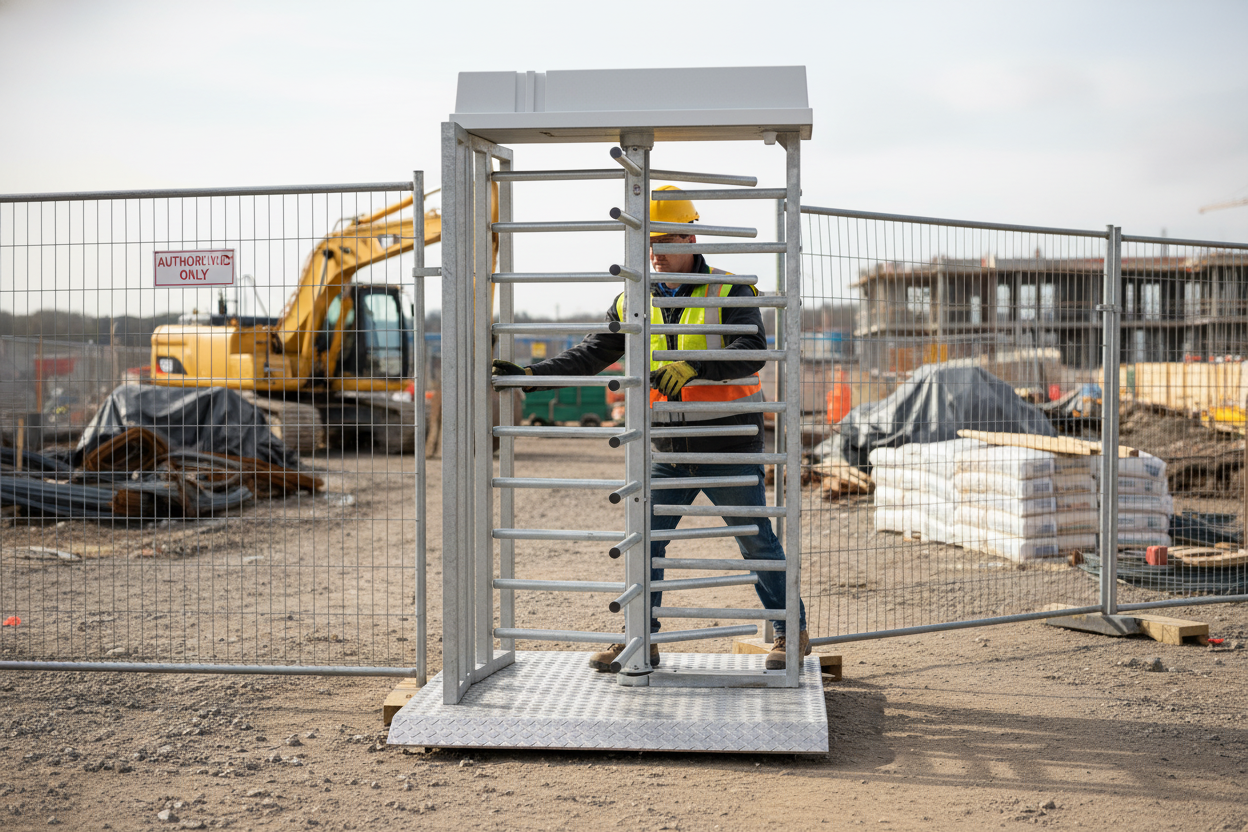 Premium Heavy Duty Vehicle Access Gate with Sliding Lock, Hinges, and Wheels - Dimensions 2000x4400mm