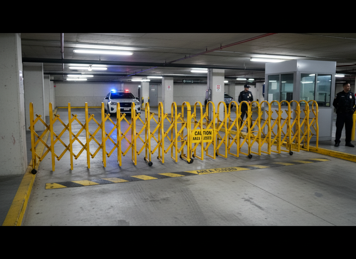 Premium Retractable Gate for Public Safety & Security - Durable Aluminum Alloy, Convenient Storage, Versatile Designs for Indoor and Outdoor Use