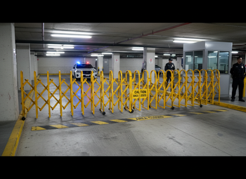 Premium Retractable Gate for Public Safety & Security - Durable Aluminum Alloy, Convenient Storage, Versatile Designs for Indoor and Outdoor Use