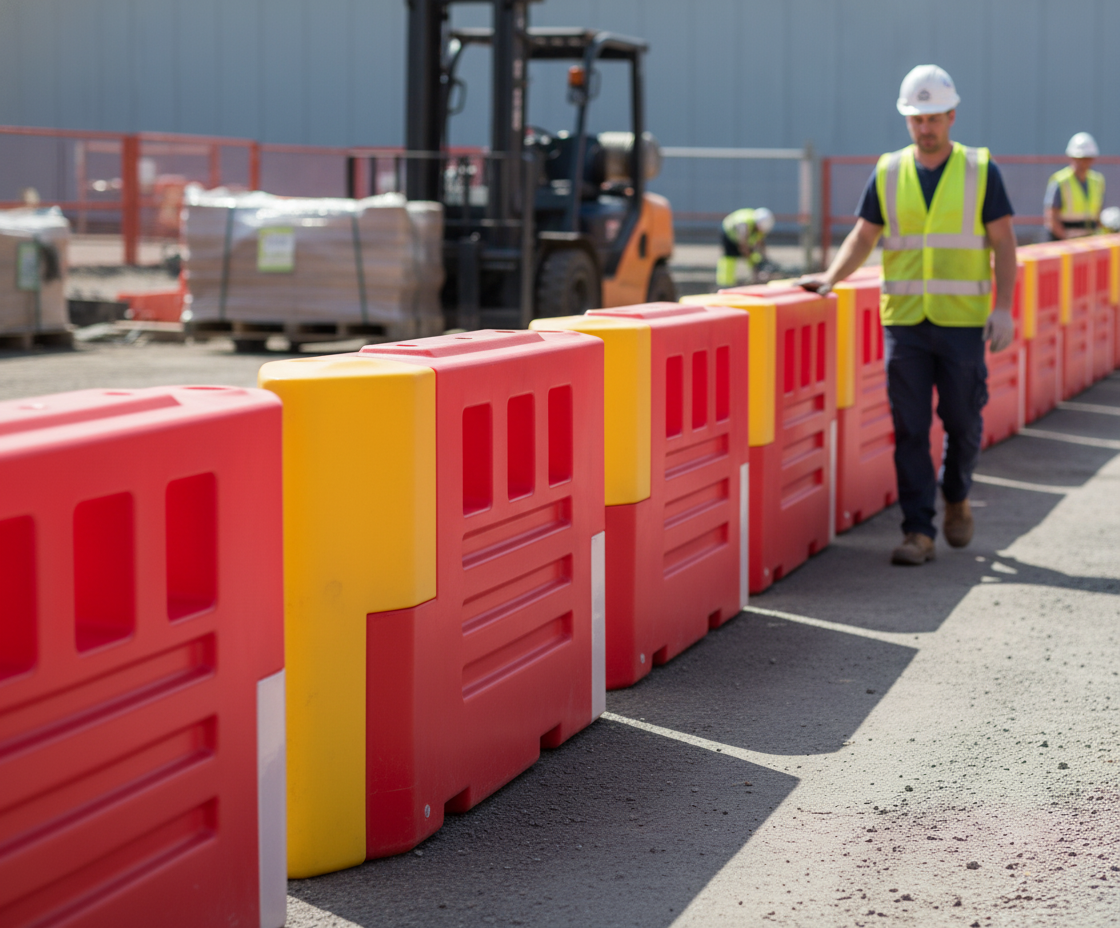Premium Heavy Duty Barrier System End Stop Section for Enhanced Safety and Protection - Detail View | Barriers Co
