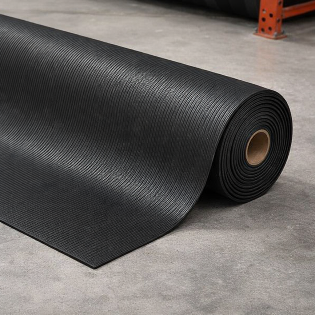 Anti-Fatigue Mat – Black – 9.4mm Thick – Ergonomic Comfort