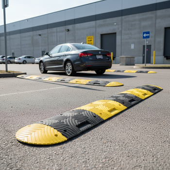 Professional Heavy Duty Painted Speed Bump Kits in Multiple Sizes for Road Safety