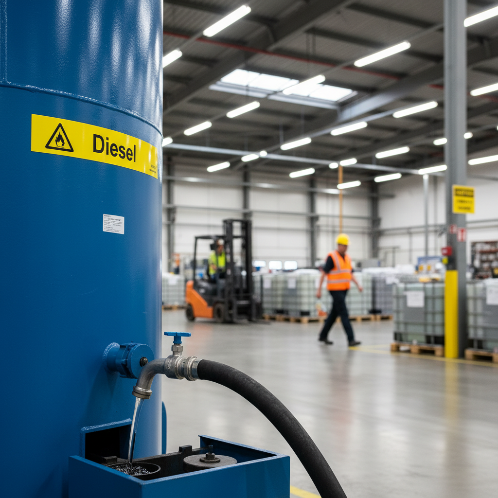 Premium Warning Sign for Diesel – Self-Adhesive, Plastic, Magnet, and Aluminum Options Available in Multiple Sizes