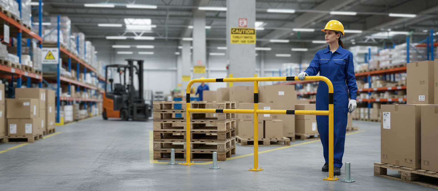 Premium Protective Railing Posts (Ø 48 mm) - Durable and Reliable Safety Solution for Guardrails