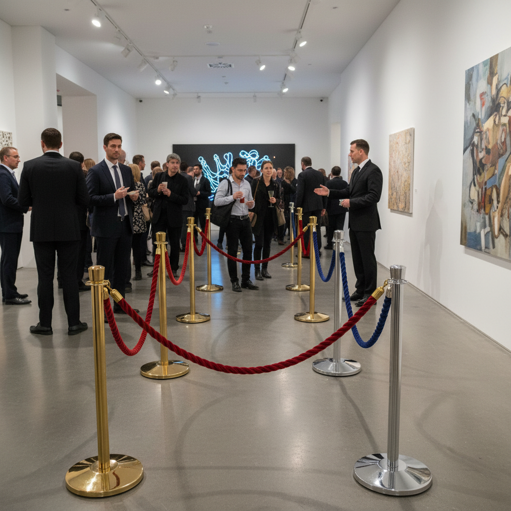 Premium Stanchion with Rope Loop - Stylish and Affordable Barrier Solution for Crowd Control