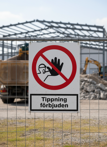 Premium No Dumping Prohibition Sign - Durable Materials for Safety in Various Environments