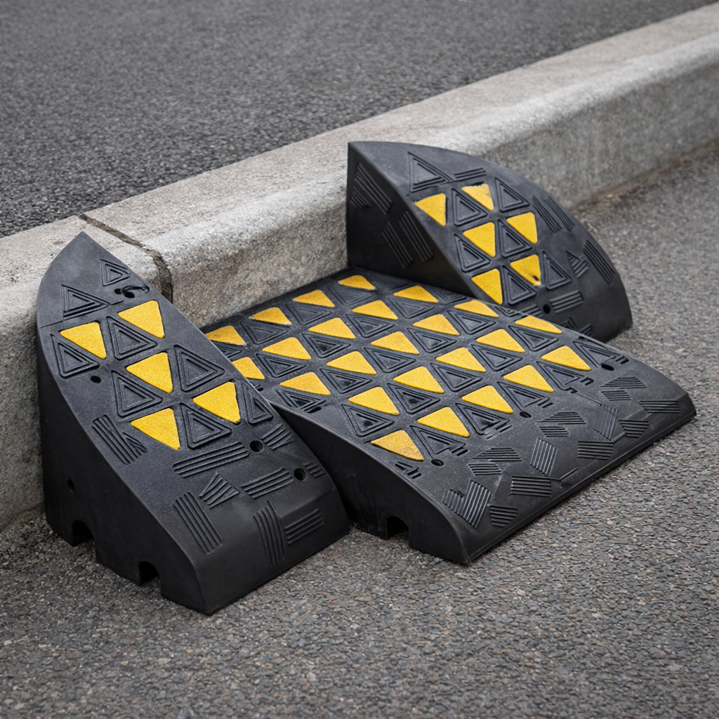 Rubber Kerb Ramp Kit – 150mm – Heavy Duty – Vehicle Access