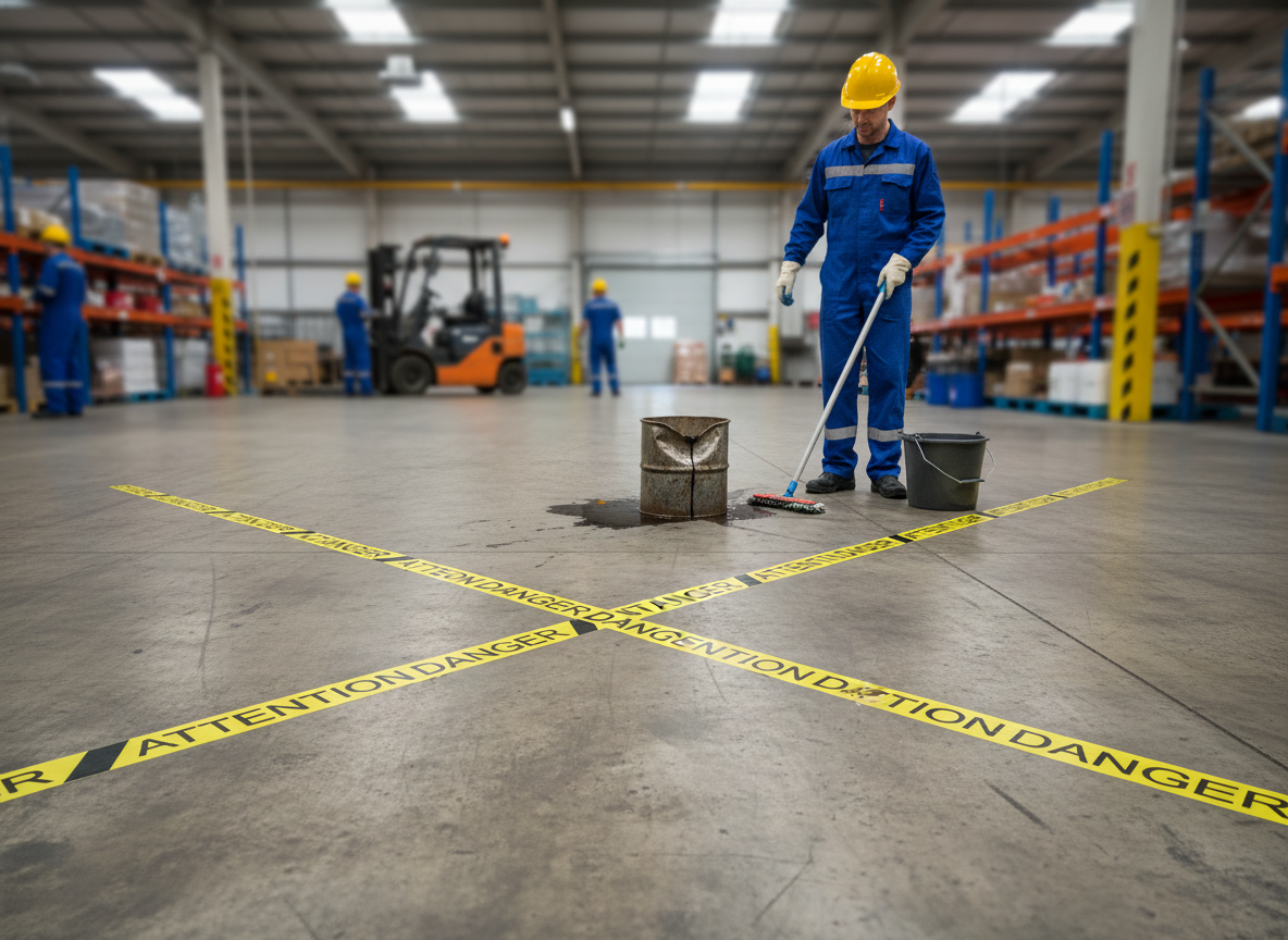 Premium Anti-Slip Warning Tape 75mm x 18.3m - High-Visibility Hazard Marking with Strong Adhesion and Durable Design