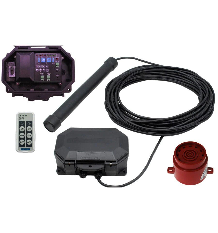 Long Range Driveway Metal Detecting Alarm With Outdoor Receiver & Adjustable Siren