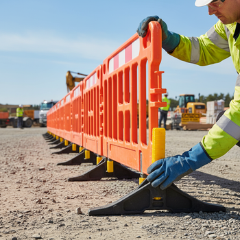 Premium Replacement Foot for Barriers with Spigot - High-Density PVC Blend for Quick Assembly