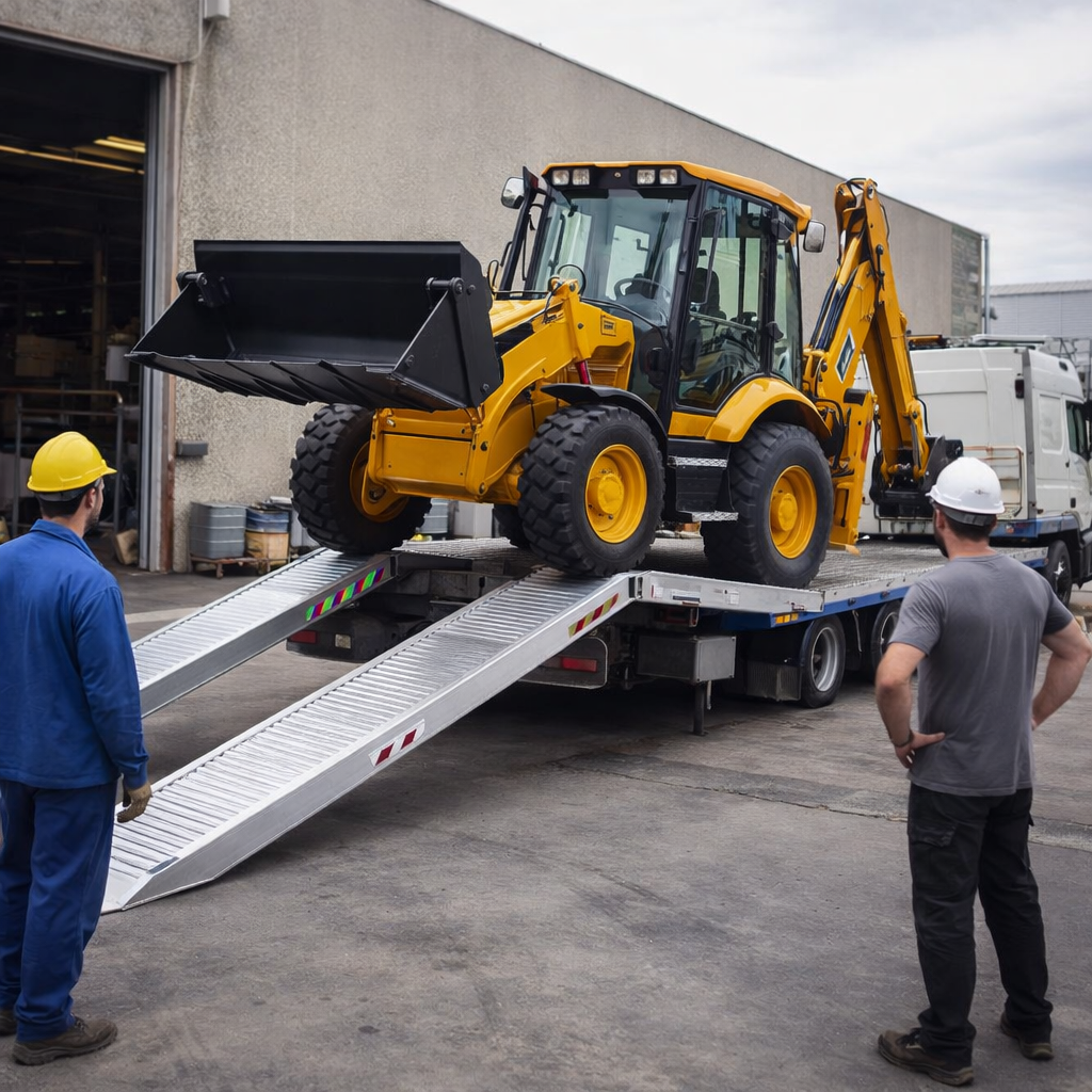 Aluminium Loading Ramps – 2500x460mm – 10000kg – Industrial