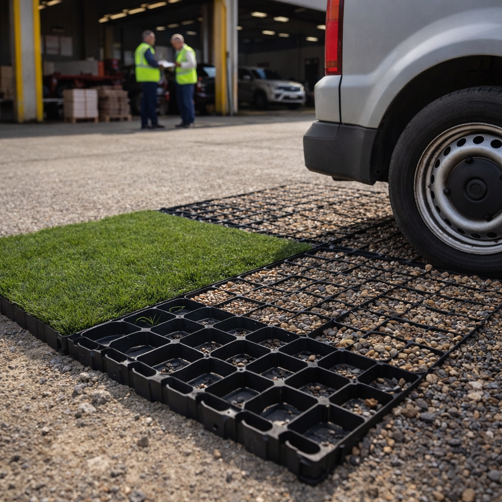 Geogrid – 100cm x 100cm x 40mm – Premium High-Density – Ground Reinforcement