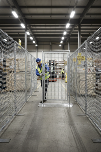 Premium Mobile Fence Door with Handle for Secure Access - Durable Steel Construction and Hot-Dip Galvanized Finish