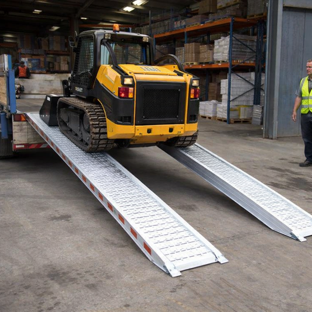 Aluminium Loading Ramps – 5500mm x 510mm – 5070kg Capacity – Heavy Duty Plant & Digger Use