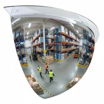 Premium Corner Mounted Surveillance Mirror with Two Directions for Enhanced Visibility and Safety