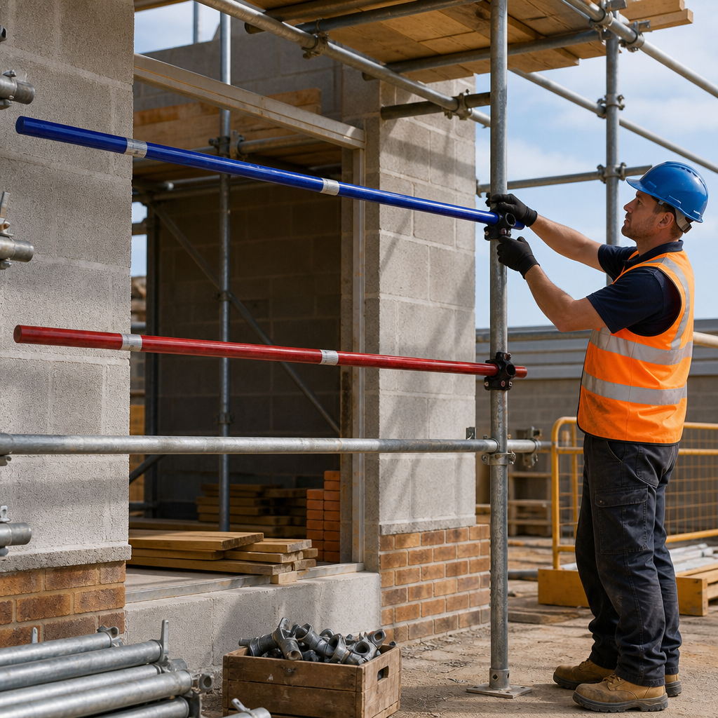 Cantilever Crossbar 1.6m with Elbow Fixing for Construction Sites