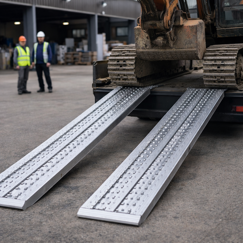 Heavy Duty Loading Ramps – 3500mm x 450mm – 18,000kg Capacity – Industrial Use